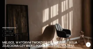 Two Shots Studio — Sala Studio #2 — Pin-Up Room — studio filmowe Szczecin